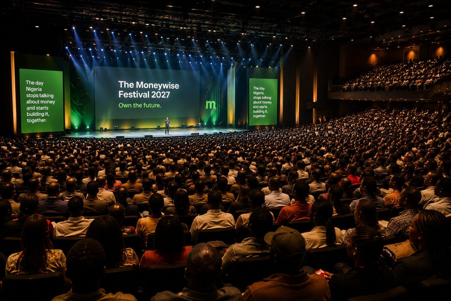 A full, warm auditorium at the Moneywise Festival