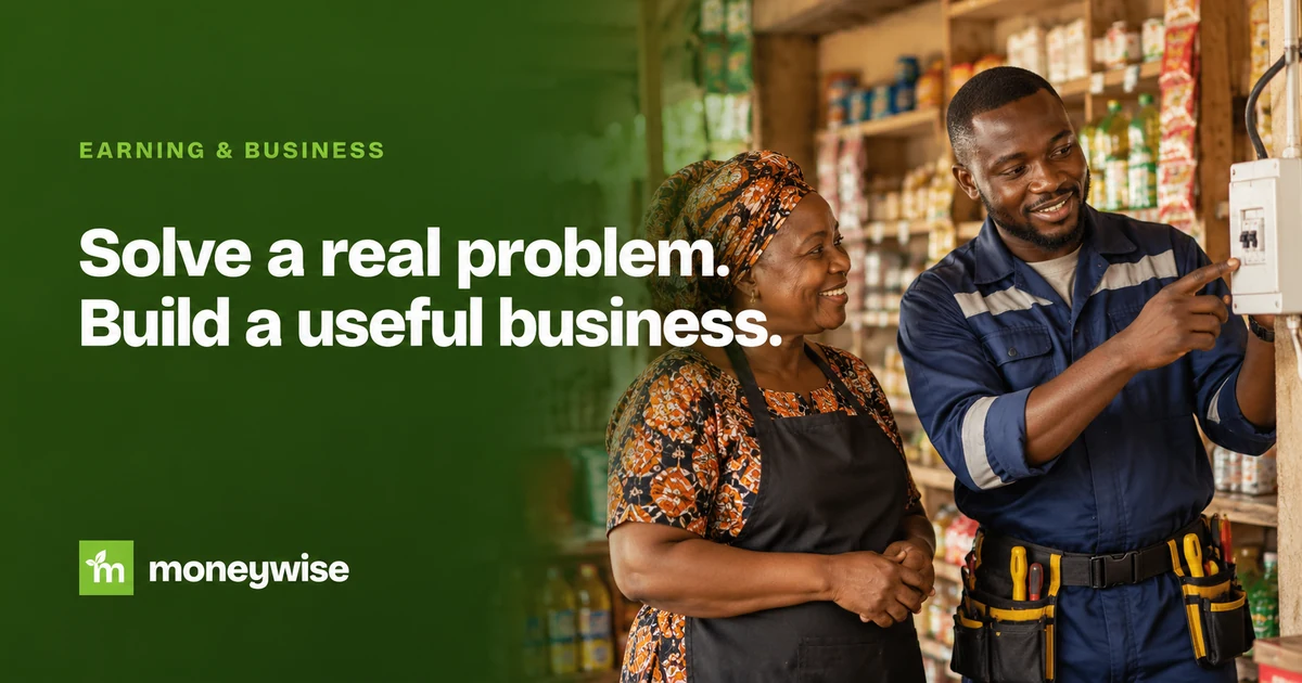 A Nigerian electrician explaining a repair to a shop owner.