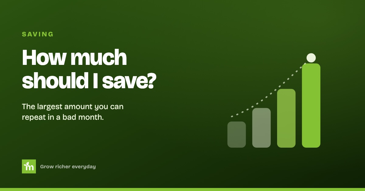How much should I save every month in Nigeria, shown as a rising stack of monthly savings