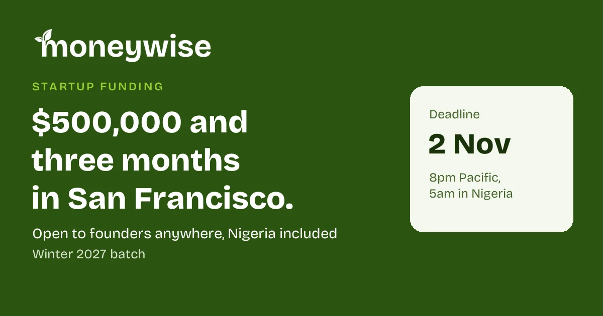 Y Combinator funding for Nigerian founders